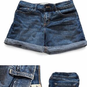 Abercrombie & Fitch Dark Blue Jean Shorts